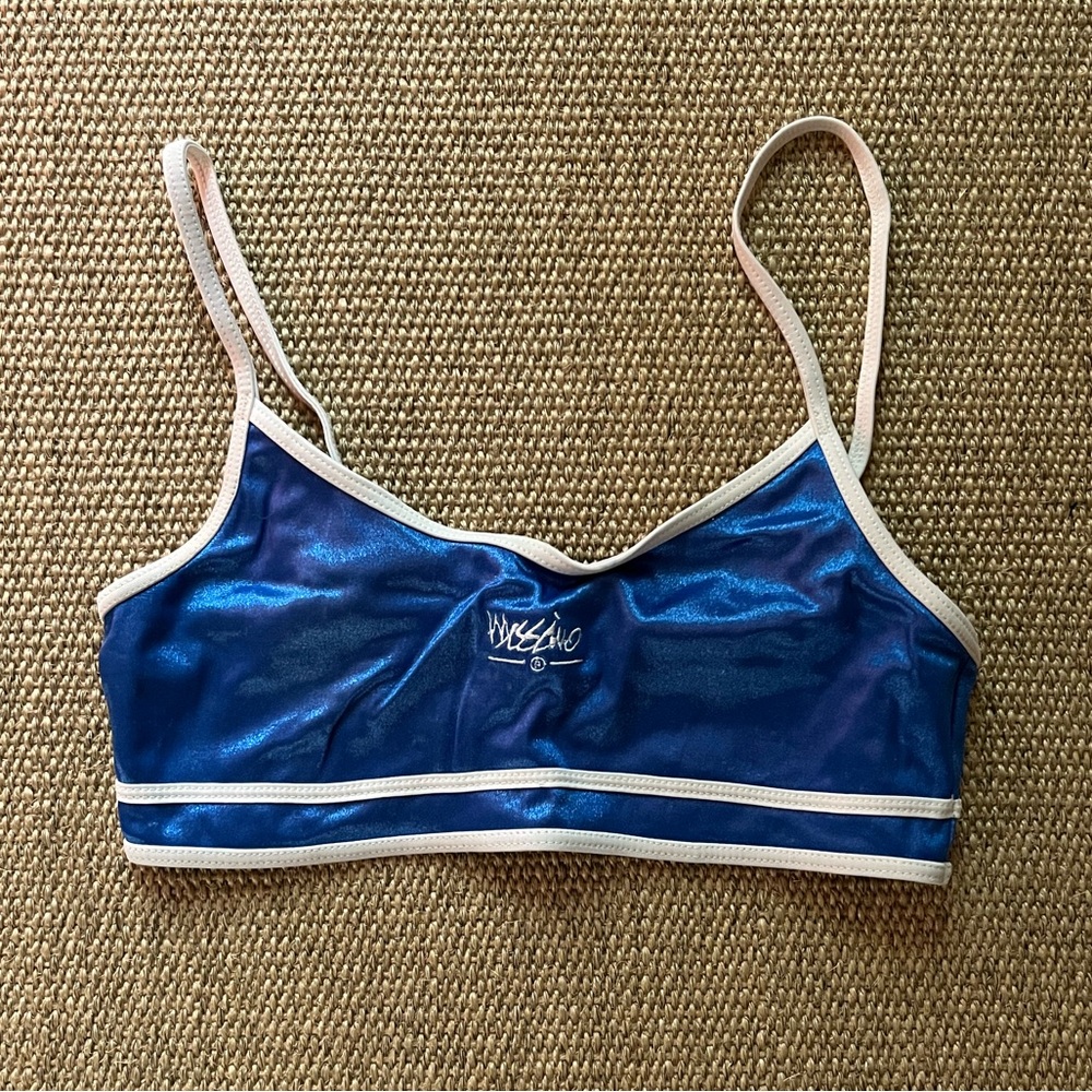 Y2K 90s Vintage Target Mossimo Blue Swim Top